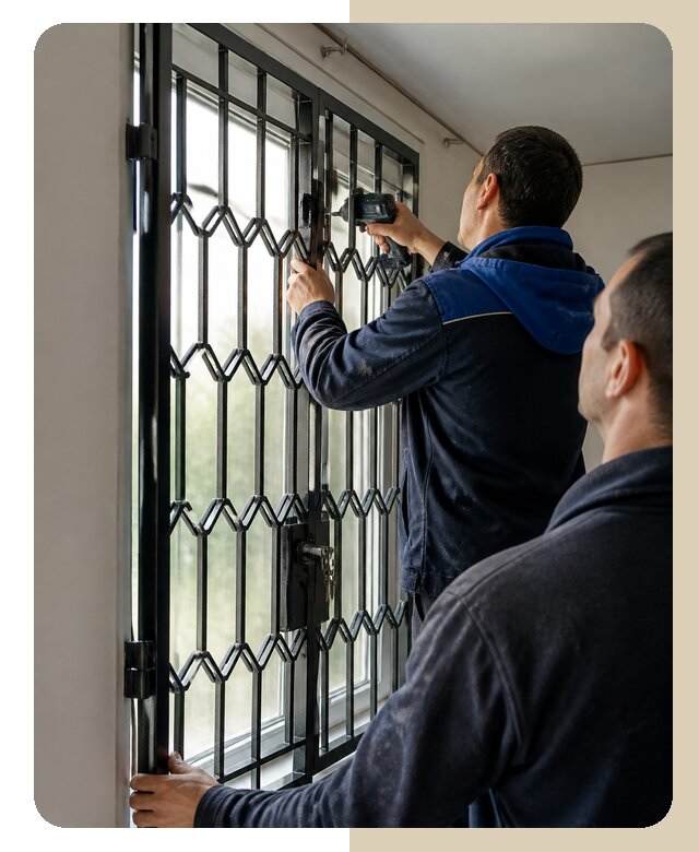 Установка распашных решеток в Мирном цена от 6571 р. | ДвериЛегко-Мир